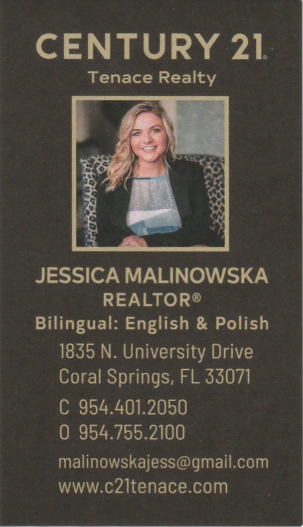 Jessica Malinowska Realtor in Coral Springs